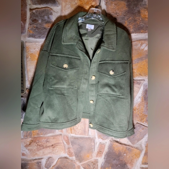 Time and tru green Jacket - Picture 1 of 2